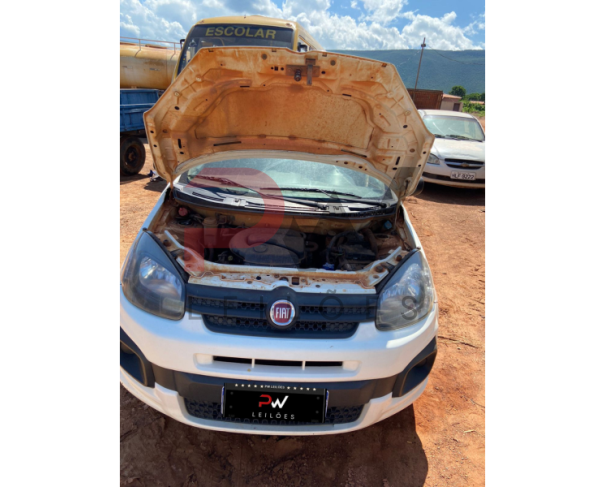 Foto de PAS/AUTOMOVEL FIAT/UNO ATTRACTIVE 1.0, ALCOOL/GASOLINA, ANO/MOD 2020/2021, COR BRANCA, NO ESTADO EM QUE SE ENCONTRA.