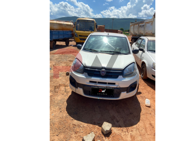 Foto de PAS/AUTOMOVEL FIAT/UNO ATTRACTIVE 1.0, ALCOOL/GASOLINA, ANO/MOD 2020/2021, COR BRANCA, NO ESTADO EM QUE SE ENCONTRA.
