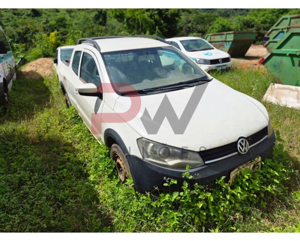 Foto de CAMINHONETE, VW/SAVEIRO CD TL MB, BRANCA, 2014/2015, ALCOOL/GASOLINA, RENAVAM: 01021954982, CHASSI: 9BWJB45U1FP091951, NO ESTADO EM QUE SE ENCONTRA.