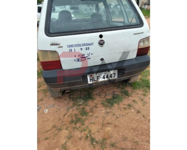 Foto de AUTOMOVEL FIAT/UNO MILLE ECONOMY, ALCOOL/GASOLINA, BRANCA, 2010/2011, CHASSI: 9BD15822AB6534283, RENAVAM: 00264349946, NO ESTADO EM QUE SE ENCONTRA. 