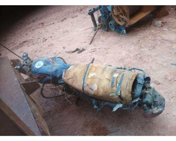 Foto de PAS/MOTOCICLETA, HONDA CG TITAN KS, AZUL, 2000/2000, GASOLINA, RENAVAM: 00754420230, CHASSI: 9C2JC3010YR106416, NO ESTADO EM QUE SE ENCONTRA.