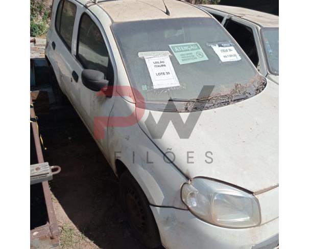 Foto de PASSAGEIRO / AUTOMOVEL FIAT/UNO VIVACE 1.0, 2014/2014, ALC/GASOL, BRANCA, CHASSI: 9BD195152E0554304, RENAVAM: 00997096535, NO ESTADO EM QUE SE ENCONTRA. MOTOR AVARIADO.