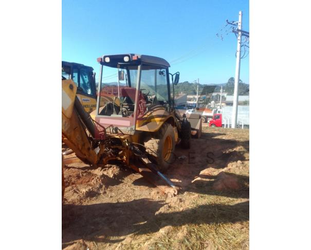 Foto de RETROESCAVADEIRA NEW HOLLAND LB110, NO ESTADO EM QUE SE ENCONTRA.