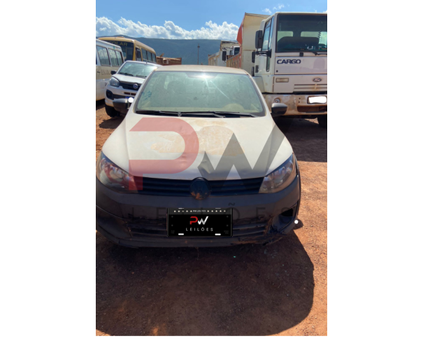 Foto de CAR/CAMIONETE/C.ABERTA VW/SAVEIRO CS ST MB, ALCOOL/GASOLINA, ANO/MOD 2014/2015, BRANCA, NO ESTADO EM QUE SE ENCONTRA.