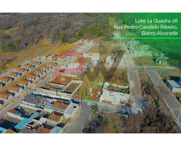 Foto de LOTE 14 - QUADRA 26 - MATRÍCULA 6318 - 204,50 M², Rua Pedro Candido Ribeiro - Bairro Alvorada, Pains/MG, NO ESTADO EM QUE SE ENCONTRA.