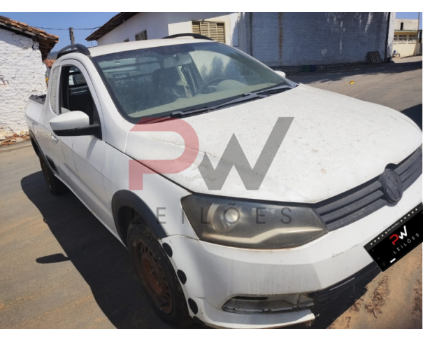 Foto de CARGA / CAMINHONETE VW/SAVEIRO CE TL MB, ALCOOL/GASOLINA, BRANCA, 2014/2015, NO ESTADO EM QUE SE ENCONTRA. 