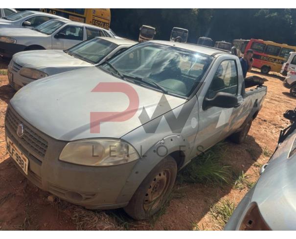 Foto de CARGA / CAMINHONETE FIAT/STRADA WORKING, 2012/2013, ALC/GASOL, PRATA, PLACA HLF-9981, RENAVAM: 00482159391, CHASSI: 9BD27805MD7566254, NO ESTADO EM QUE SE ENCONTRA.