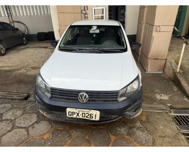 Foto de AUTOMOVEL  VW/GOL 1.0L MC4, ALCOOL/GASOLINA, BRANCA, 2018/2019, CHASSI: 9BWAG45U0KT090938, RENAVAM: 01177290038, NO ESTADO EM QUE SE ENCONTRA.