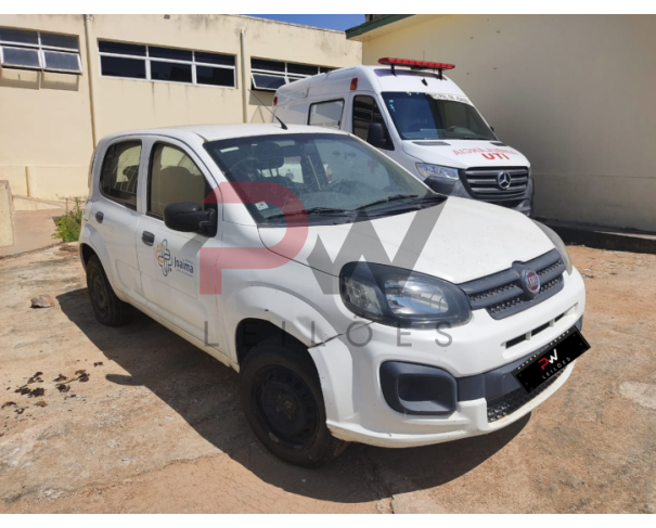 Foto de PASSAGEIRO / AUTOMOVEL FIAT/UNO ATTRACTIVE 1.0, ALCOOL//GASOLINA, BRANCA, 2018/2019, NO ESTADO EM QUE SE ENCONTRA. 