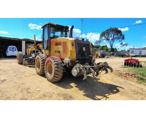 Foto de MOTONIVELADORA XCMG GR1803BR, AMARELA, XUG01803CJPB00359, ANO 2019,  NO ESTADO EM QUE SE ENCONTRA.