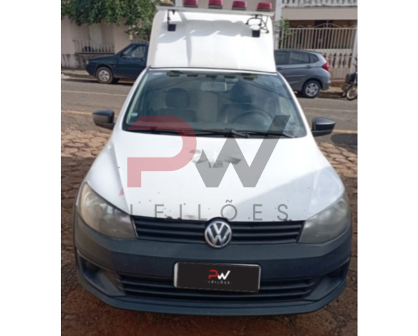 Foto de CAMINHONE VW/SAVEIRO CS ST MB, ALCOOL/GASOLINA, BRANCA, 2014/2015, CHASSI: ...68995, NO ESTADO EM QUE SE ENCONTRA.