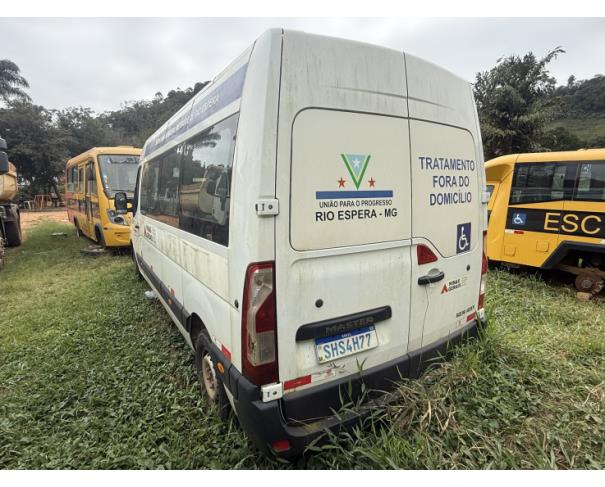 Foto de MICROONIB RENAULT/MASTER JI MBUS C, DIESEL, BRANCA, 2023/2024, CHASSI: 93YF6200XRJ610287, RENAVAM: 01337425734, NO ESTADO EM QUE SE ENCONTRA.