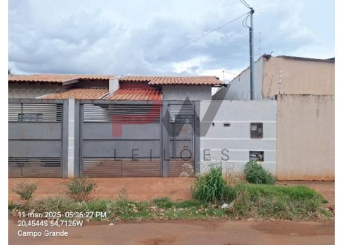 Imagem do imóvel CAMPO GRANDE/MS - CASA - COND BORTOLOTO XI - RUA CALAVERAS N. 355, CS 04 LT 01 QD 07 PARCE BQ SANTA MONICA - POPULAR CAIXA ECONOMICA FEDERAL - LEILÃO ONLINE