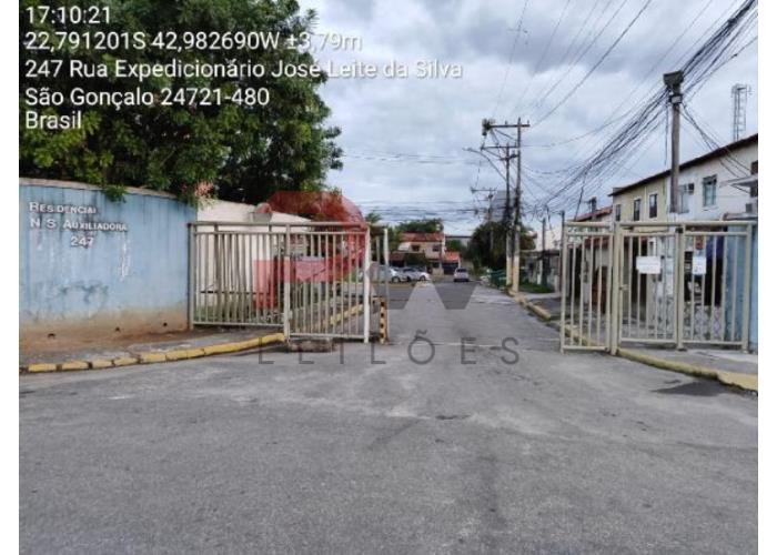 Imagem do imóvel SÃO GONÇALO/RJ - CASA - COND CJ HAB RES NOSSA SRA AUXILIADORA - RUA EXPEDICIONARIO JOSE LEITE DA SILVA N. 247, CS 67 - SANTA LUZIA CAIXA ECONOMICA FEDERAL - LEILÃO ONLINE