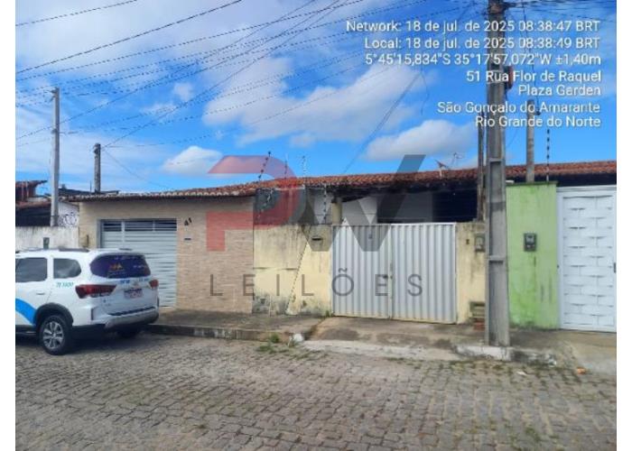 Imagem do imóvel SÃO GONÇALO DO AMARANTE/RN - CASA - LOT CIDADE DAS ROSAS - RUA FLOR DE RAQUEL N. 41, CS 02, LT 22 QD 22 - JARDINS CAIXA ECONOMICA FEDERAL - LEILÃO ONLINE