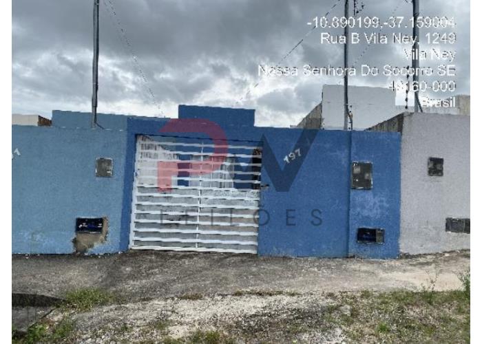 Imagem do imóvel NOSSA SENHORA DO SOCORRO/SE - CASA - LOTEAMENTO JARDIM VILA NEY - RUA B N. 197, QD 05, LT 24- A - SANTA INES CAIXA ECONOMICA FEDERAL - LEILÃO ONLINE