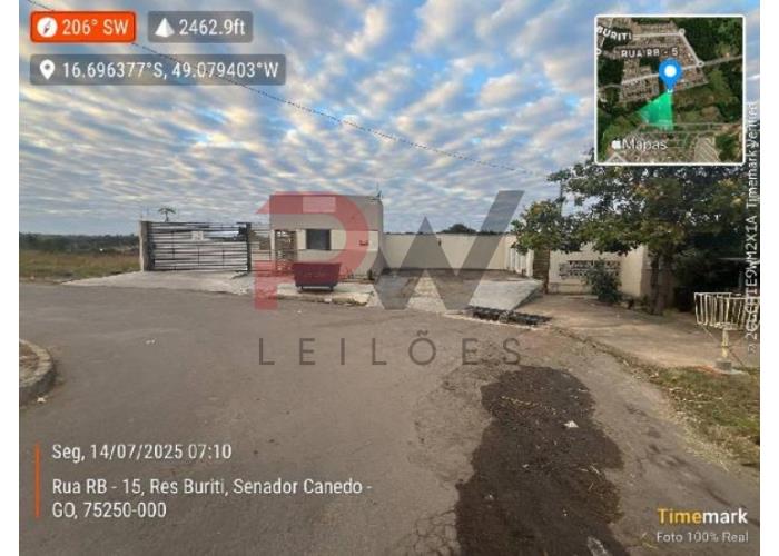 Imagem do imóvel SENADOR CANEDO/GO - CASA - COND RES VILAS DE BURITI - RUA RB 8 A N. SN, CS 12 QD 30 CH 2/3 - RESIDENCIAL BURITI CAIXA ECONOMICA FEDERAL - LEILÃO ONLINE