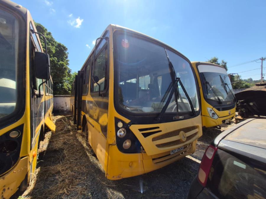 Foto de ONIBUS M.BENZ/INDUSCAR FOZ U, DIESEL, AMARELA, 2010/2010, CHASSI: 9BM384067AB724325, RENAVAM: 00226543730, NO ESTADO EM QUE SE ENCONTRA.