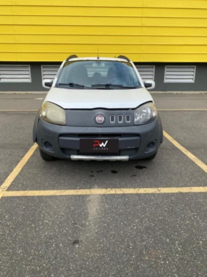 Foto de AUTOMOVEL FIAT/UNO WAY 1.0, ALCOOL/GASOLINA, BRANCA, 2012/2014, NO ESTADO EM QUE SE ENCONTRA.